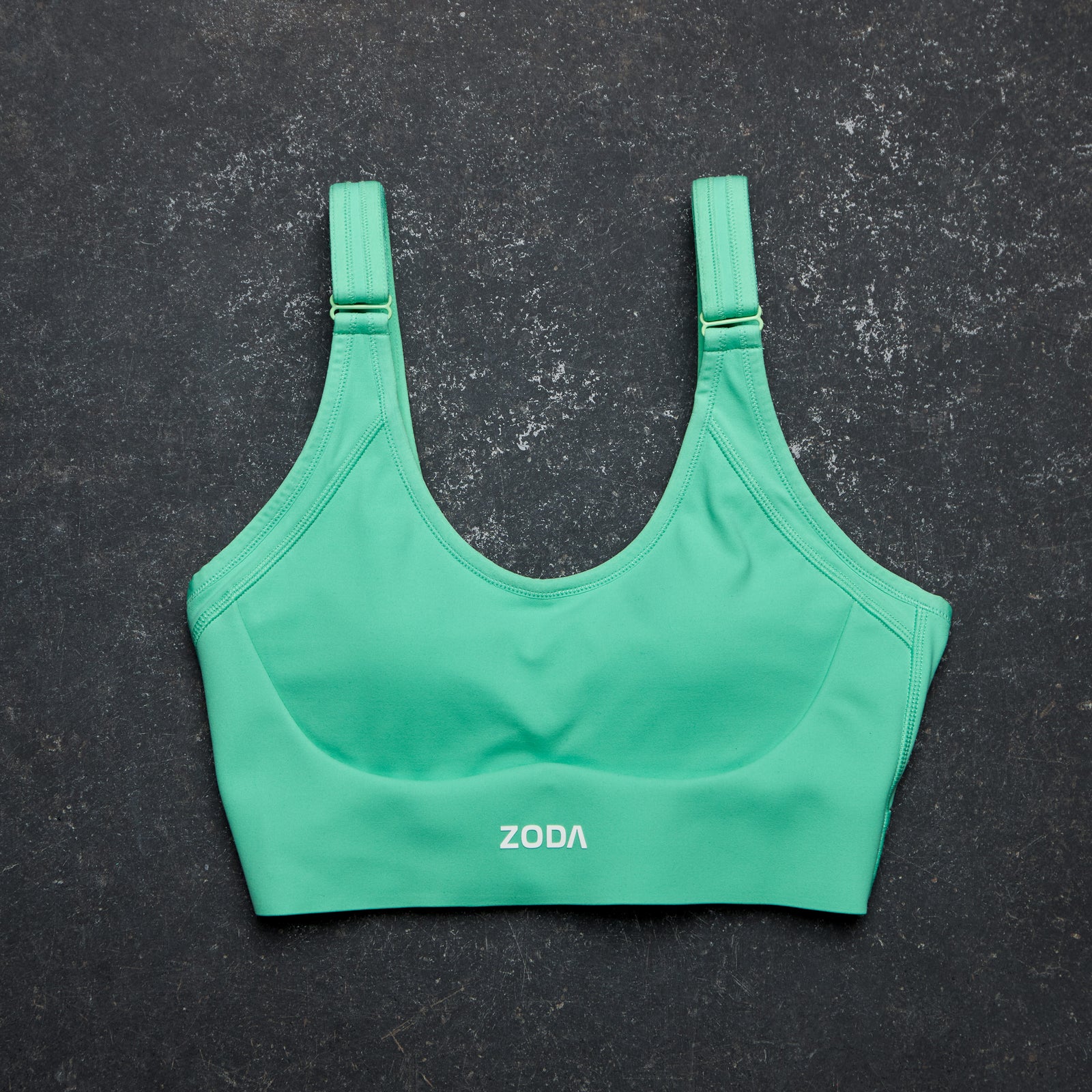 Green workout bra Zoda.sg