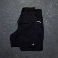 Black drawstring bag with 'ZODA' branding on a gray textured background Zoda.sg